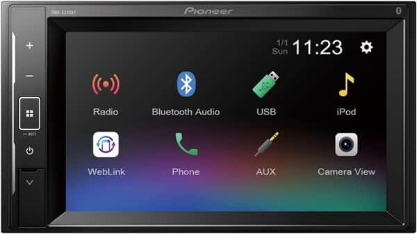 Pioneer DMH-A240BT Mechafree Lecteur multimédia à écran Tactile de 6,2