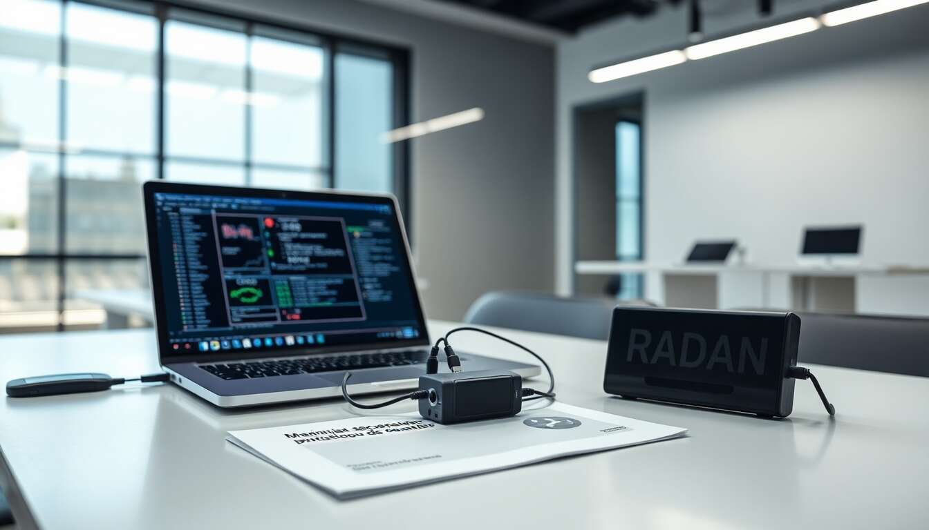 Connexion et configuration du d&eacute;tecteur de radar