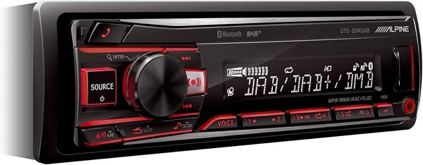 Alpine Electronics UTE-204DAB Autoradio 1DIN Dab Bluetooth Noir (Illumination RVB)