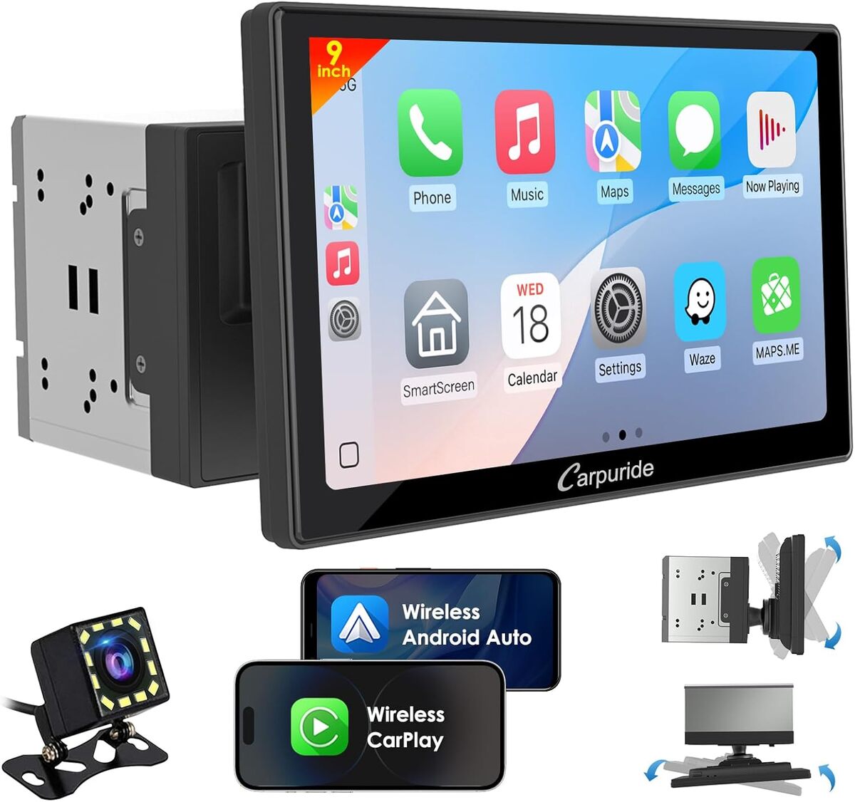 Test : autoradio Carpuride YT09S avec CarPlay et Android Auto sans fil