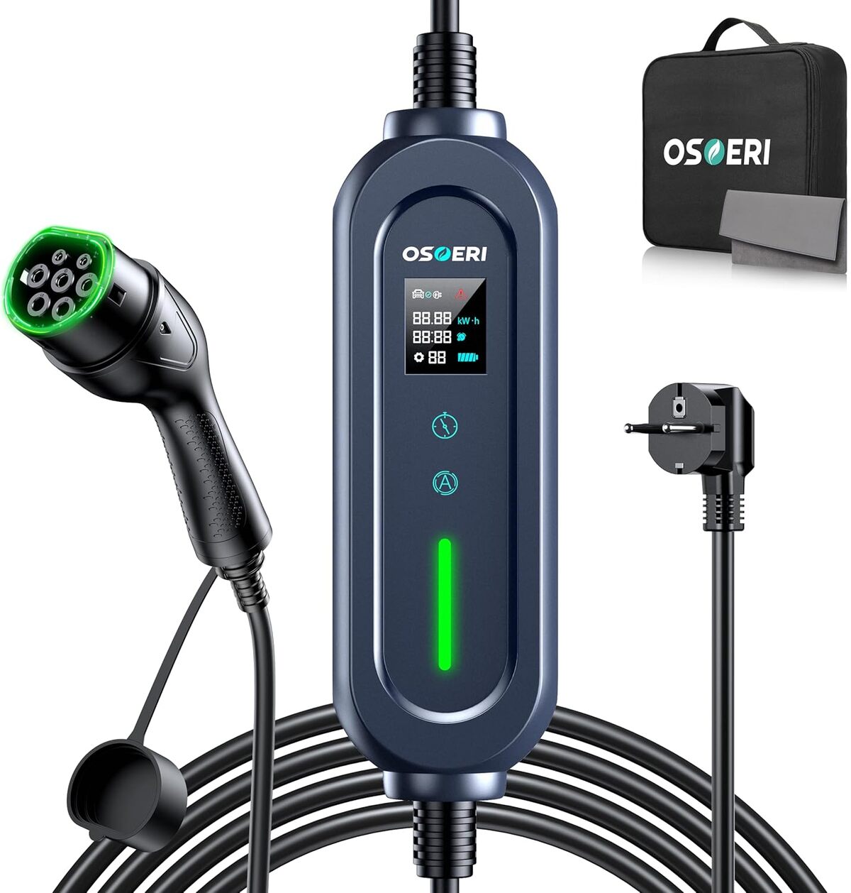 Test : chargeur portable Osoeri EV 3.68KW, pratique et étanche