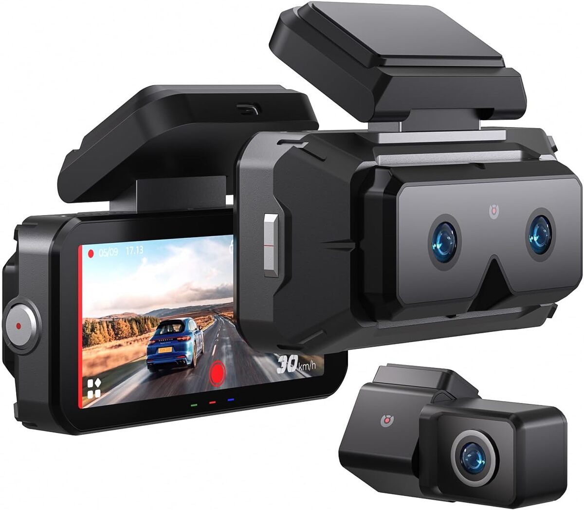 Test dashcam Akeeyo Eyes : émerveillez en 2K avec 3 canaux et WiFi 5G