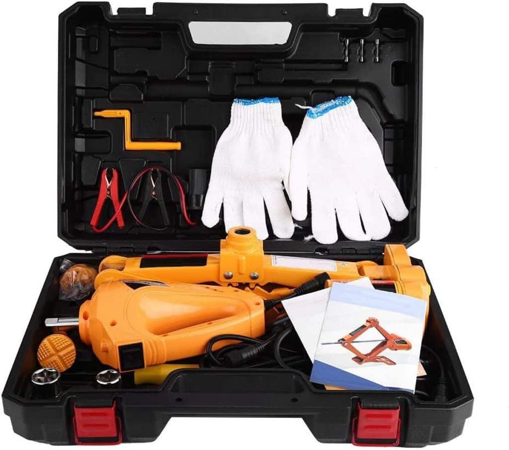 Test du cric électrique automobile 3 tonnes avec clé à chocs