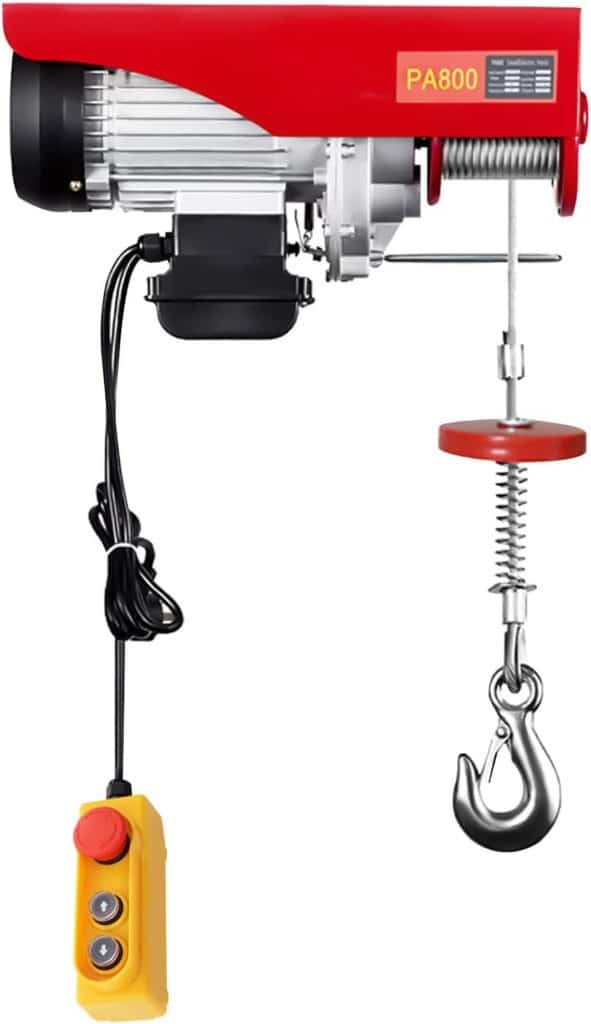 Test du treuil électrique 800 kg 1300 W : puissance et sécurité