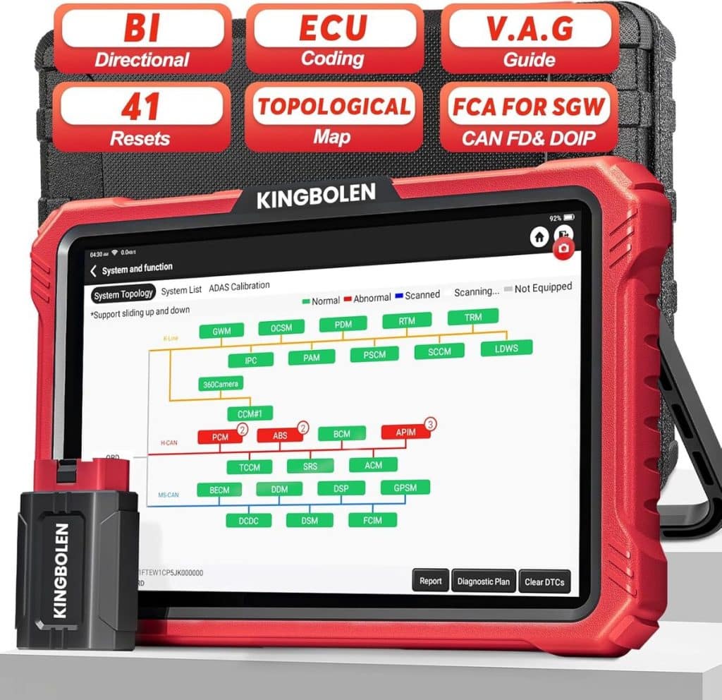 Test : valise diagnostic Kingbolen K10 Pro, performance complètes