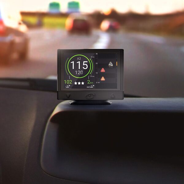 Coyote Mini (France) - Assistant d'Aide à la Conduite - Avertisseur Dépassement Vitesse - Contrôles, Dangers, Trafic et Perturbations en Temps Réel - Bluetooth