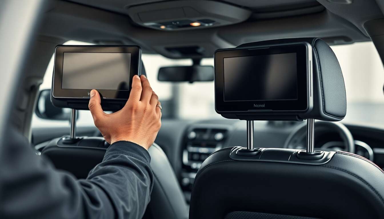 &eacute;tapes cl&eacute;s pour installer un moniteur d'appuie-t&ecirc;te