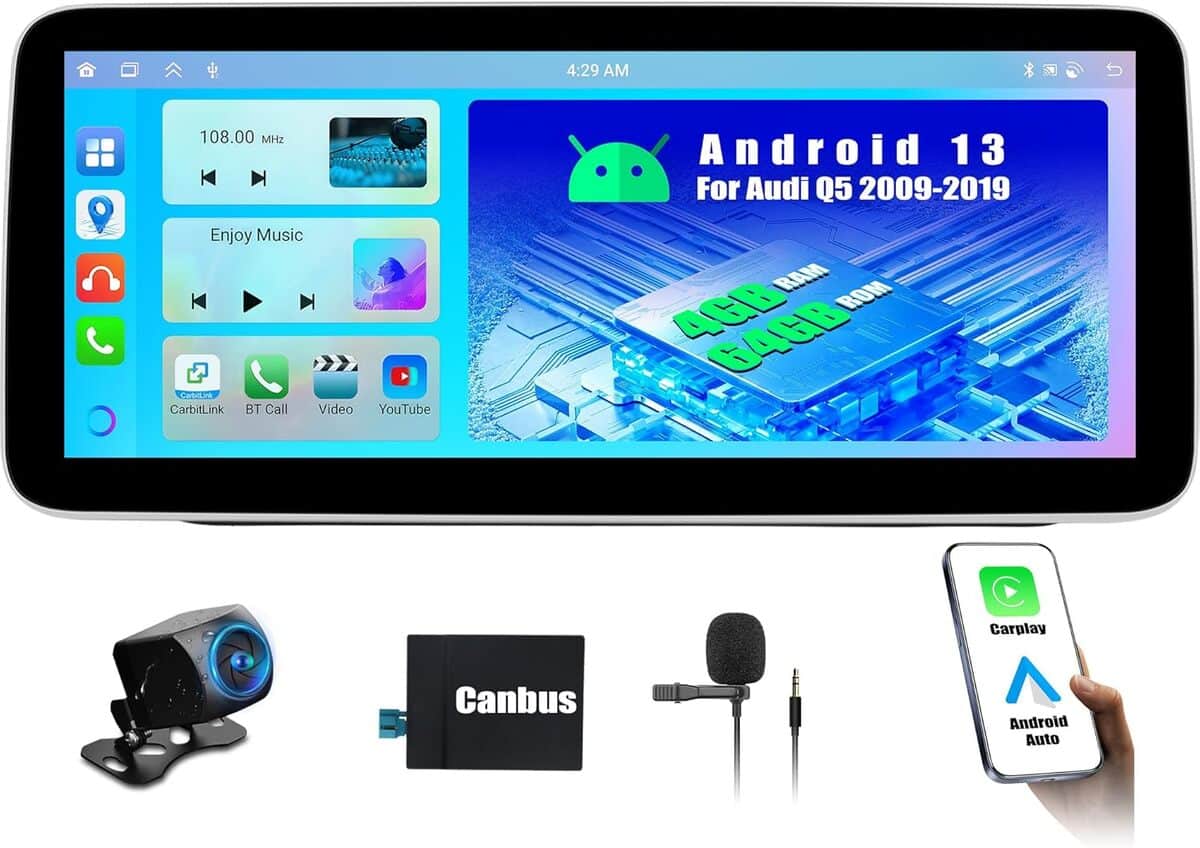 Test : autoradio OiLiehu Q5 avec écran tactile 12, 3” et CarPlay