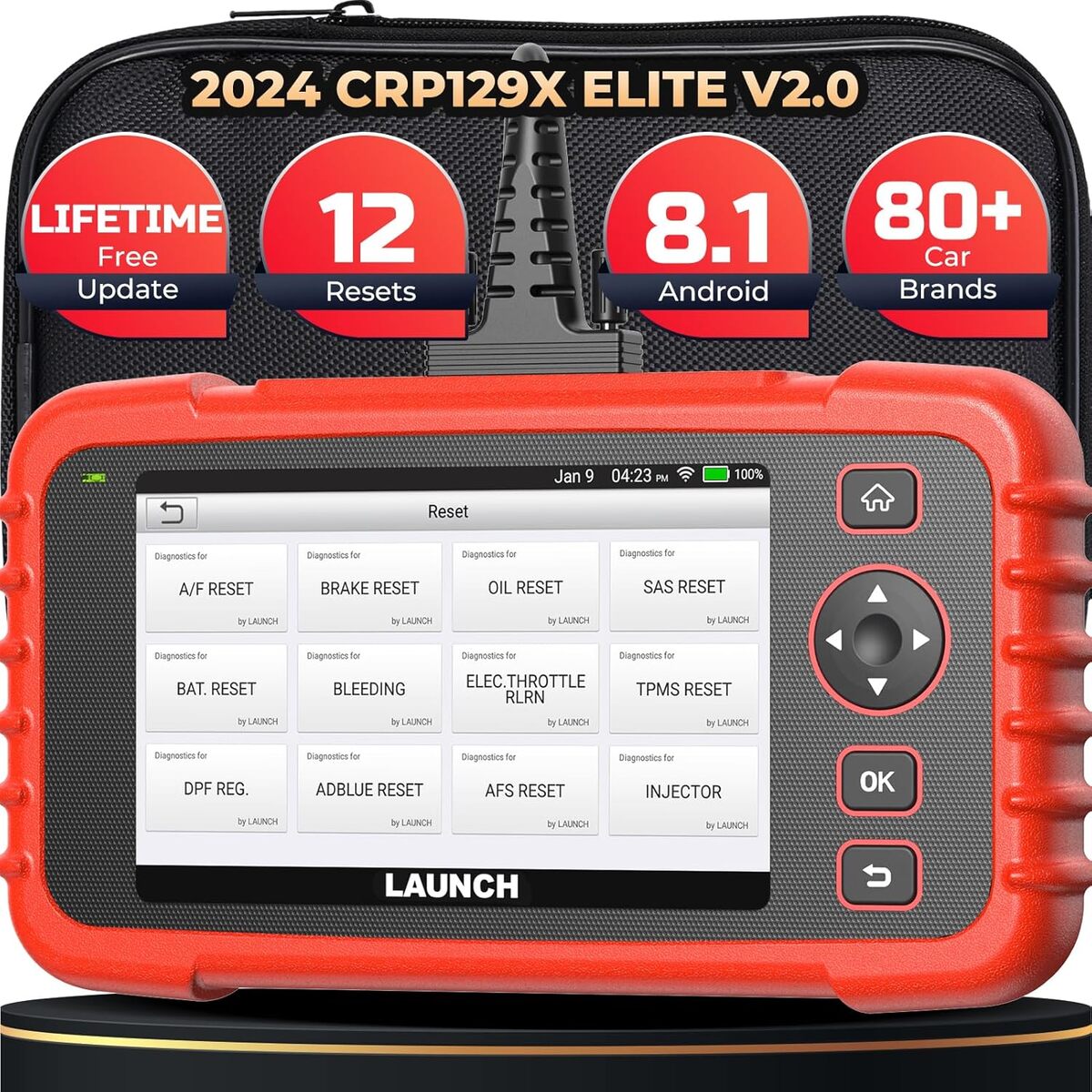 Test de la valise diagnostic auto LAUNCH CRP129X V2.0 : polyvalence et efficacité