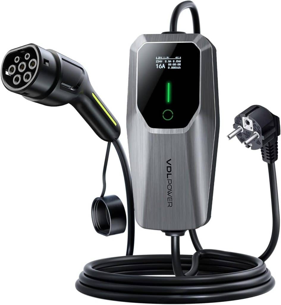 Test du chargeur voiture électrique VDLPOWEREU 3.6KW/5M : praticité et performance