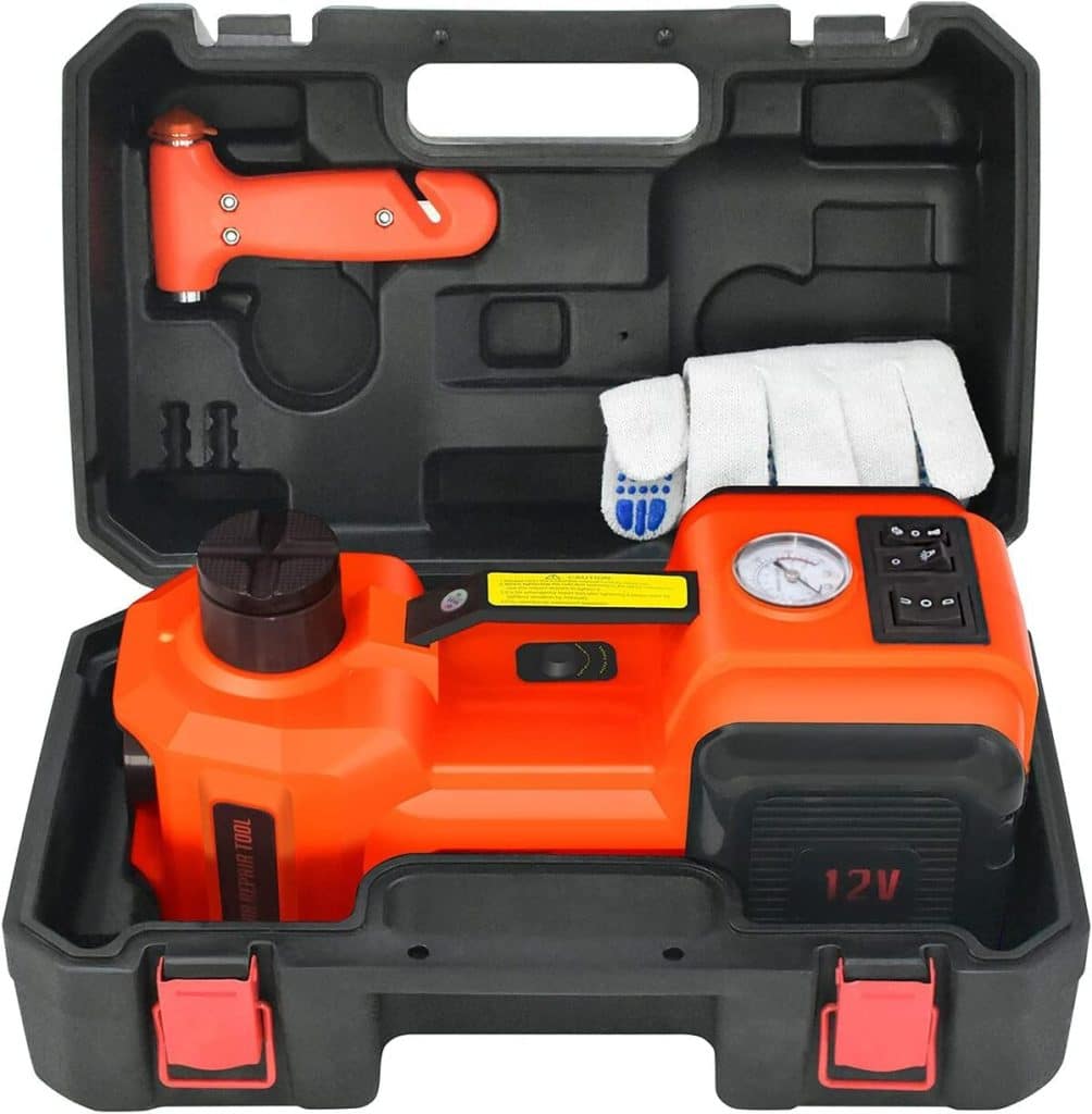 Test du cric électrique E-HEELP 5 tonnes : puissance et polyvalence