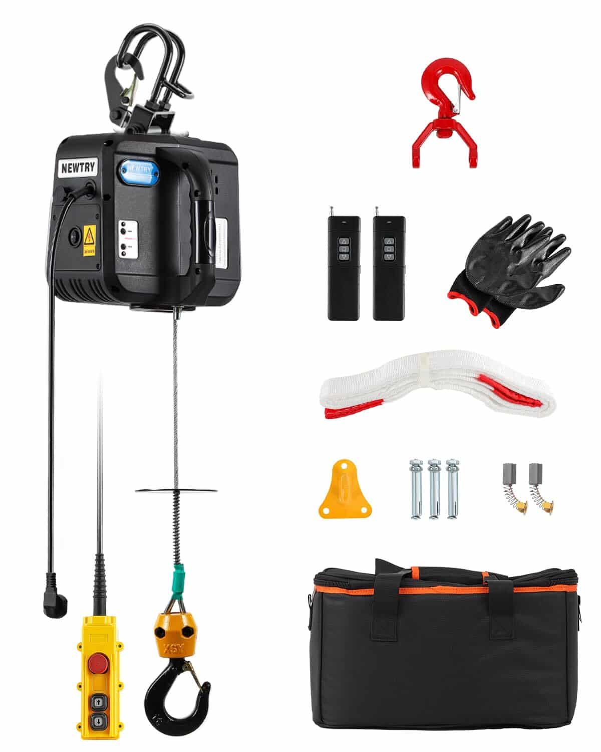 Test du palan électrique Newtry 500kg PRO : puissant treuil 1600W avec télécommande