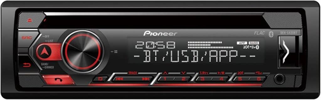 Test du Pioneer DEH-S420BT : autoradio noir performant