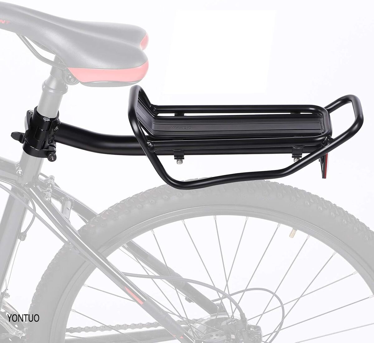 Test du porte-bagages arrière YONTUO pour vélo noir