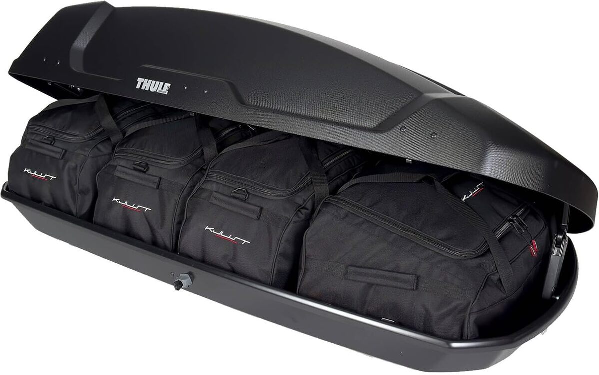 Test du set de sacs KJUST : solution pratique pour le coffre Thule Force XT M