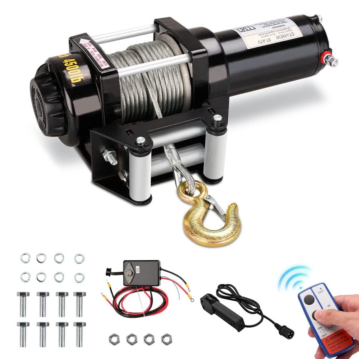 Test du treuil électrique STANEW 4500 LB : puissance et télécommande sans fil