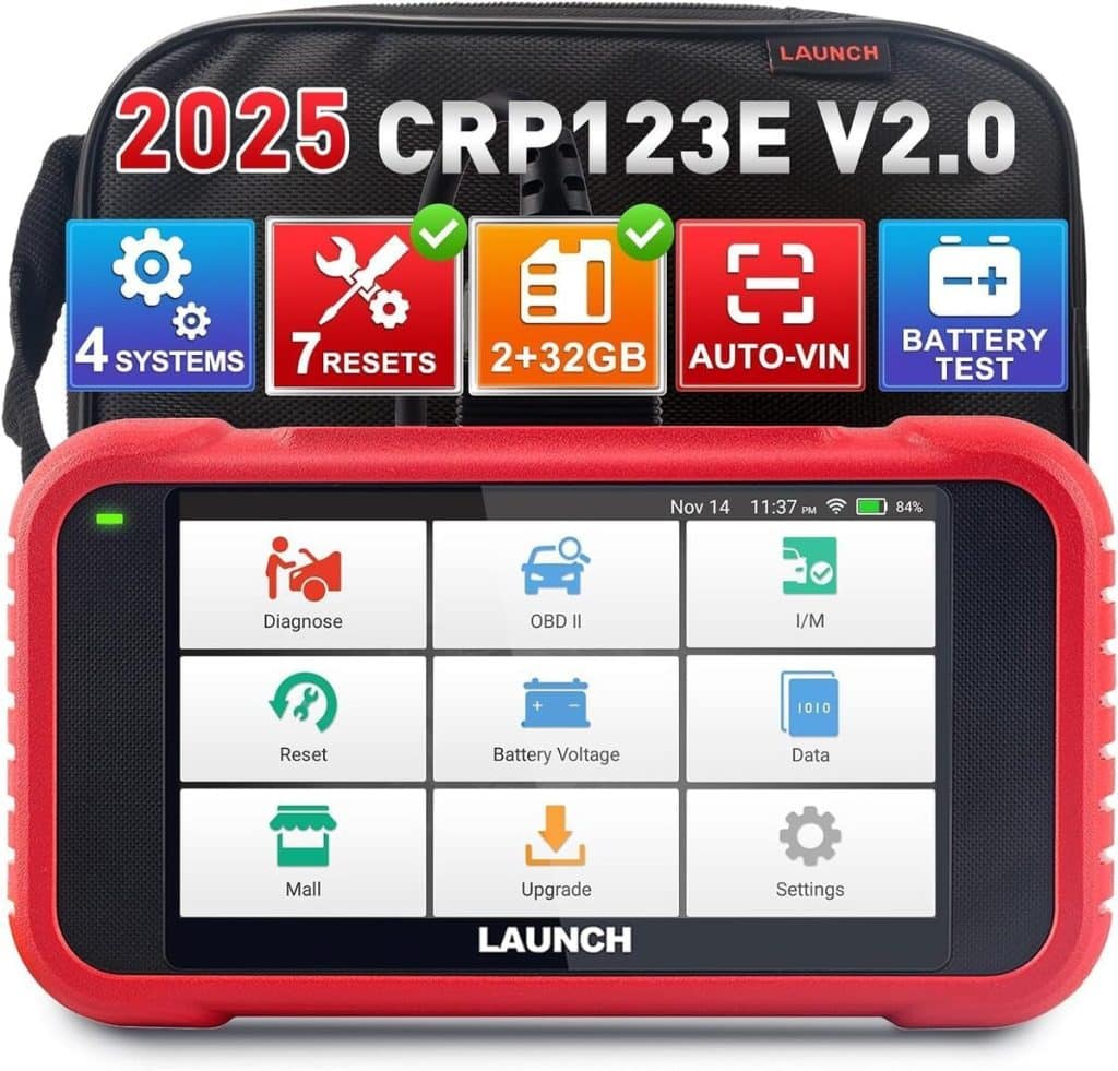 Test : launch CRP123E V2.0 elite, la valise de diagnostic auto complète