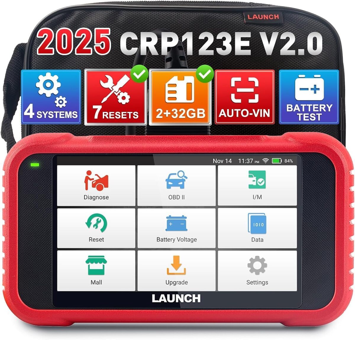 Test : launch CRP123E V2.0 elite, la valise de diagnostic auto complète