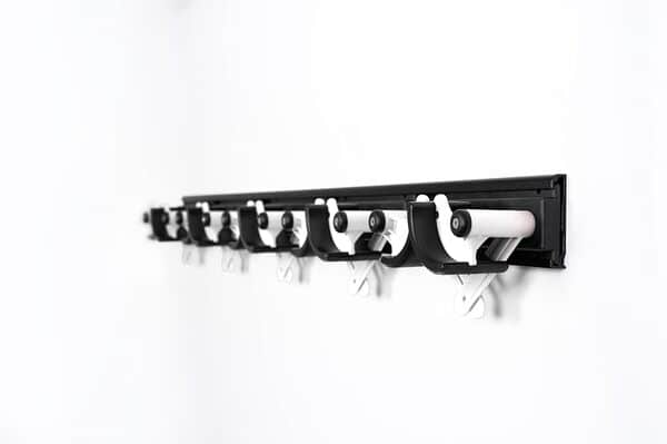 Flip Clip Regular5 K | Support universel | Support de ski | Support de snowboard | Support mural | Porte-outils | En aluminium et plastique renforcé de fibre de verre (blanc)