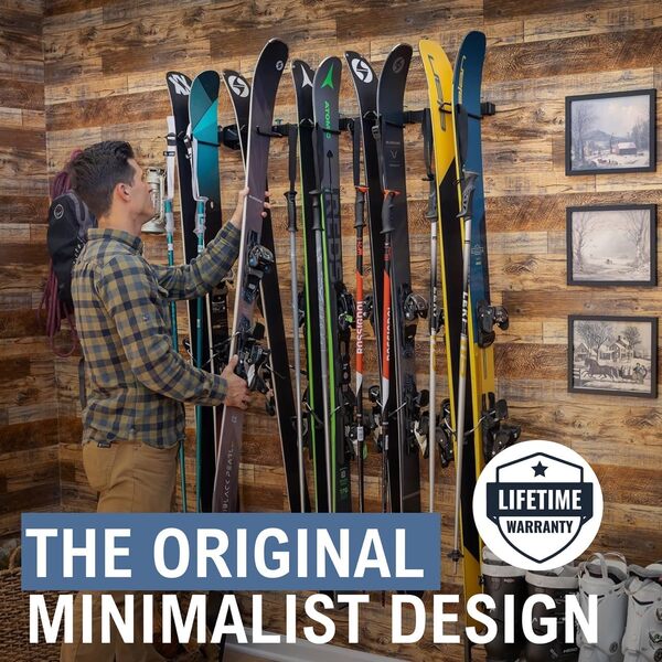 StoreYourBoard Omni Support de Rangement Mural pour Skis et Snowboards | Support Mural pour la Maison et Le Garage