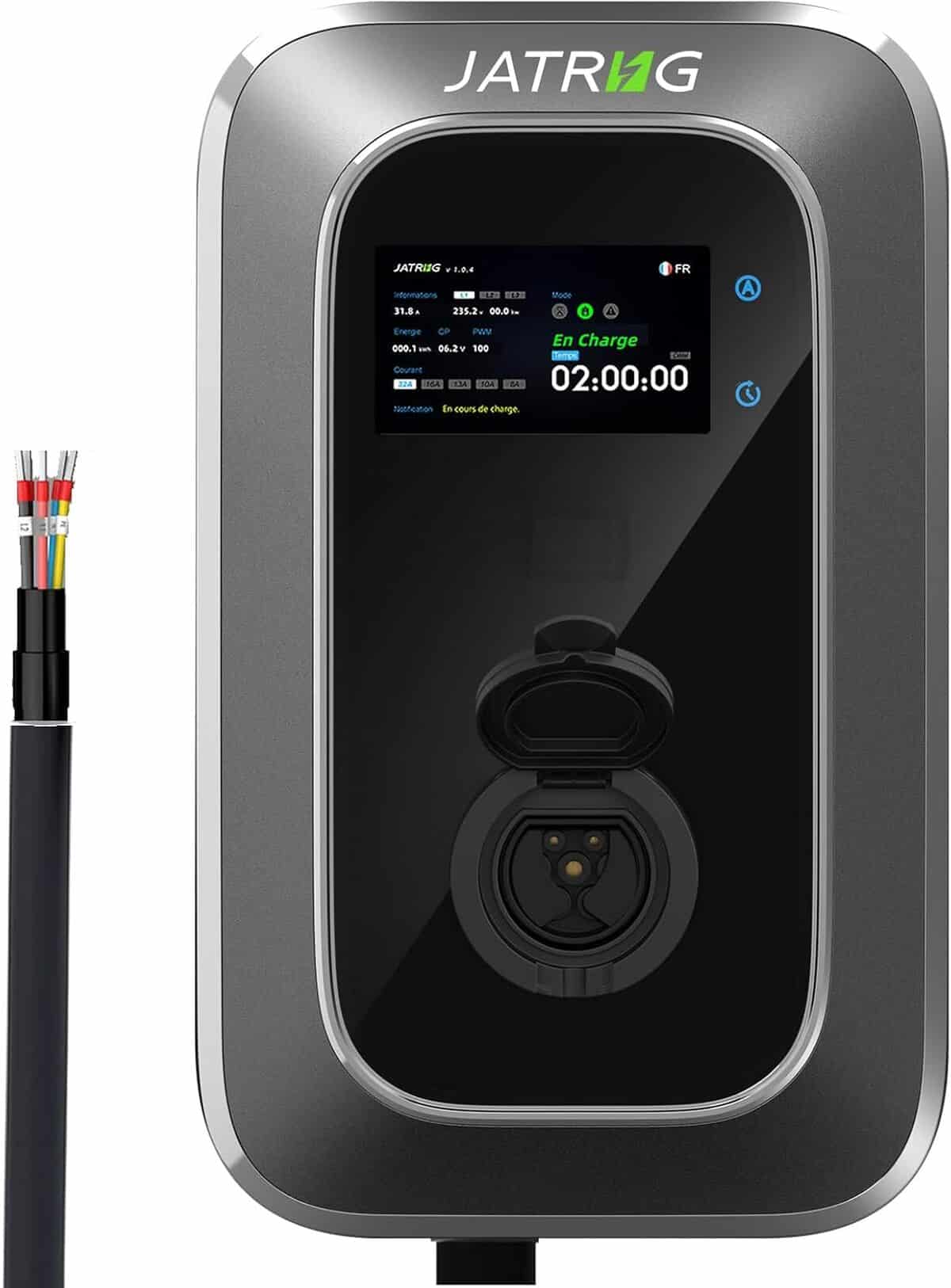 Test de la borne de recharge JATRHG S2 7KW pour véhicules électriques