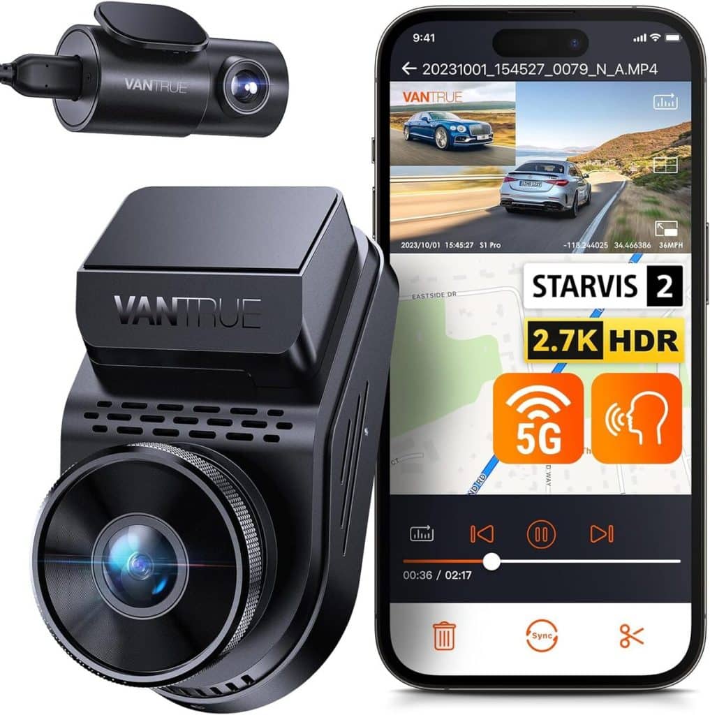 Test de la dashcam Vantrue S1 Pro : performance et connectivité au top