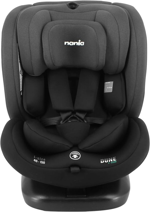 Nania - Siège auto DUNE Pivotant 360° I-Size 40-150 cm - Evolutif dès la naissance jusqu'à 12 ans environ - Groupe 0+/1/2/3 - Fixations isofix - Protections latérales