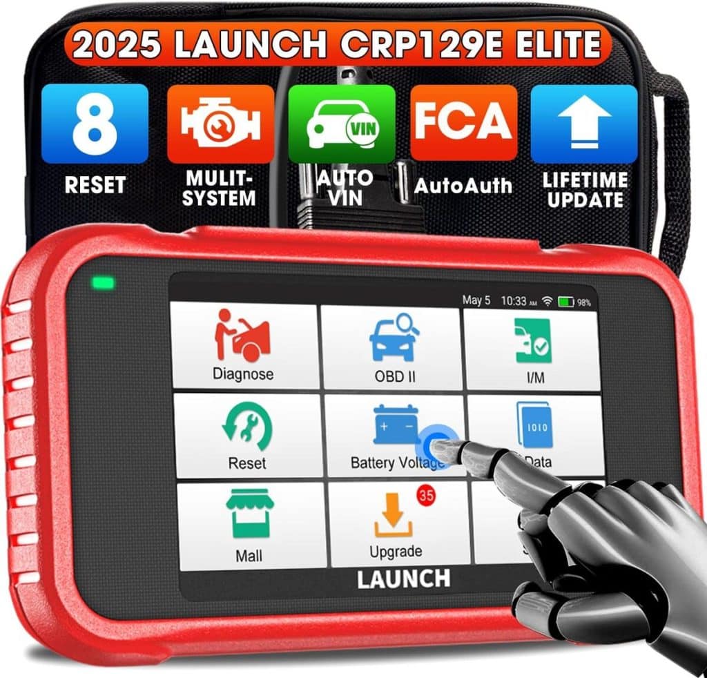 Test de la valise diagnostic auto Launch CRP129E V2.0 Elite : 4 systèmes, 12 réinitialisations