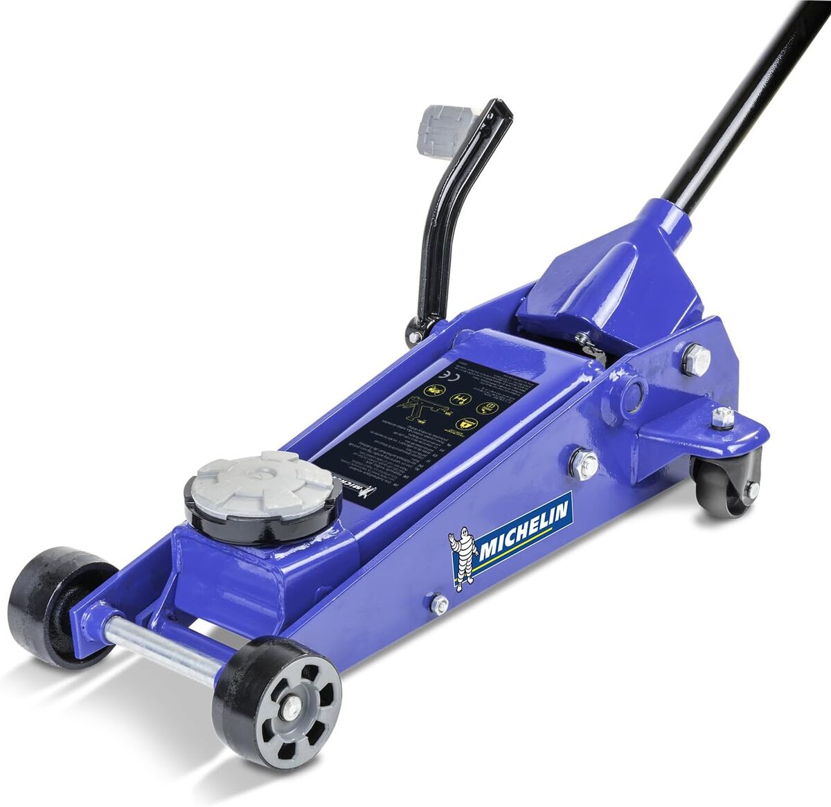 Test du cric hydraulique Michelin 009554 : levage rapide et puissant