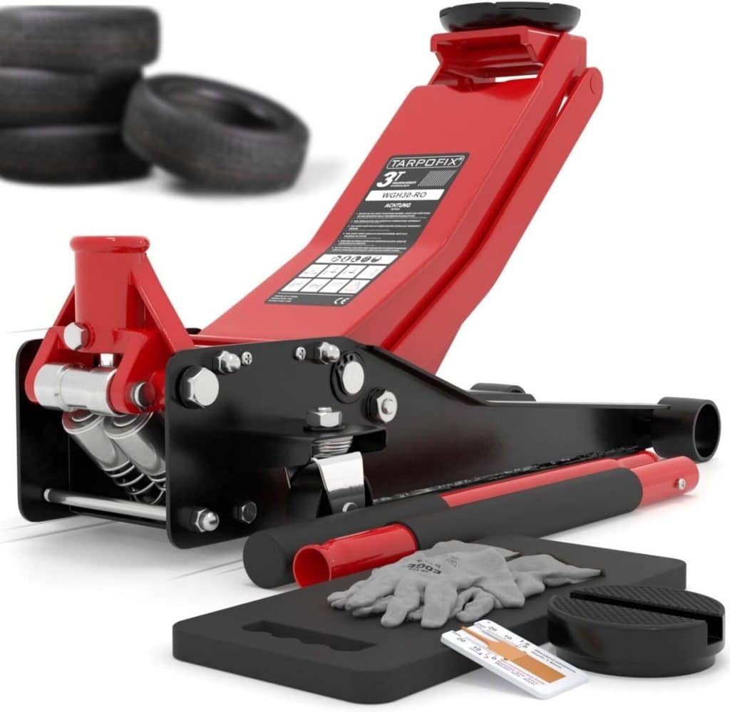 Test du cric hydraulique Tarpofix 3 tonnes : puissance et polyvalence