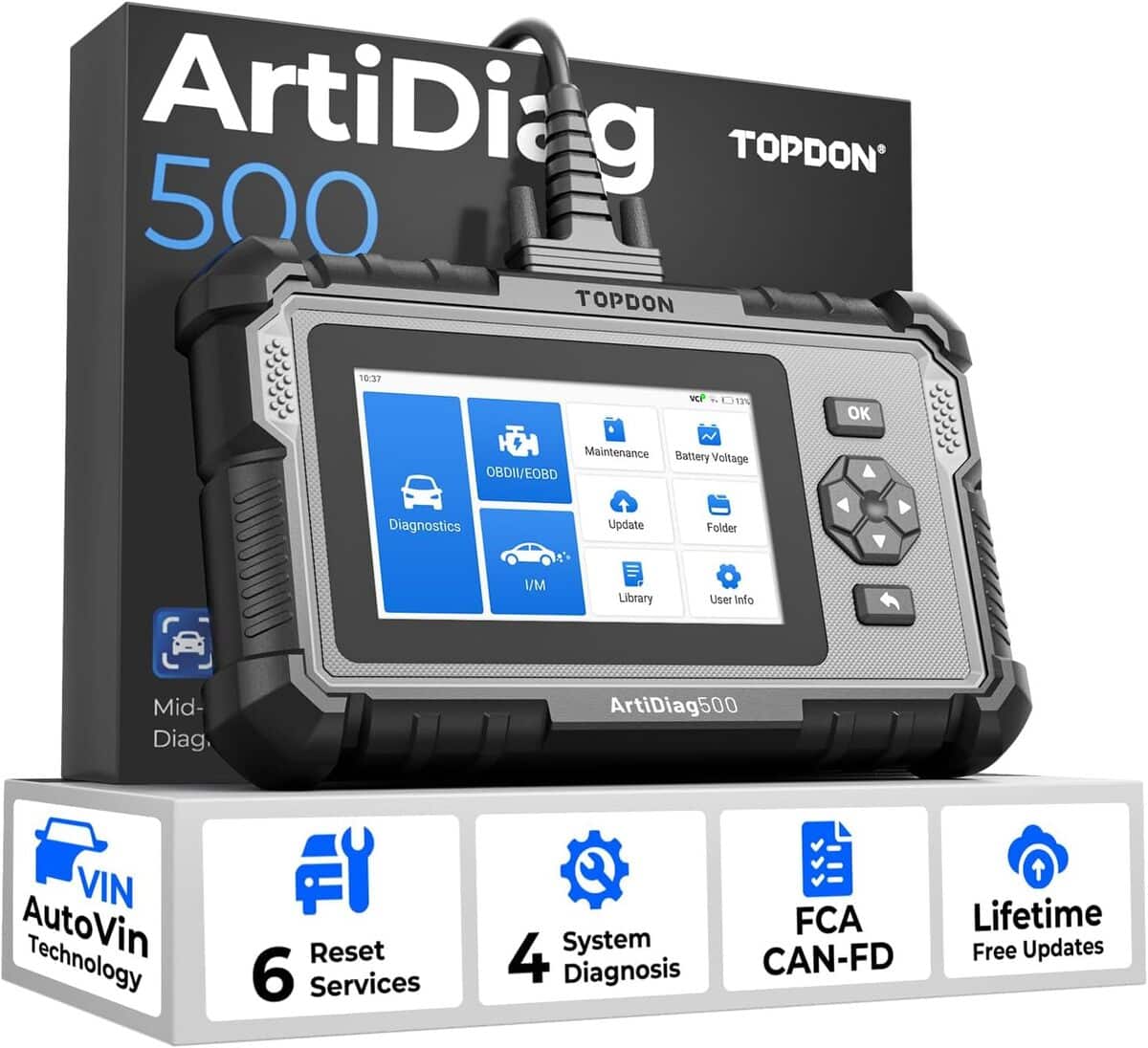 Test du scanner TOPDON ArtiDiag500 : outil de diagnostic professionnel