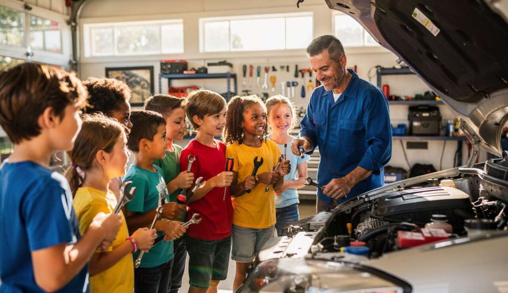 Les enfants peuvent-ils apprendre l'entretien automobile ?