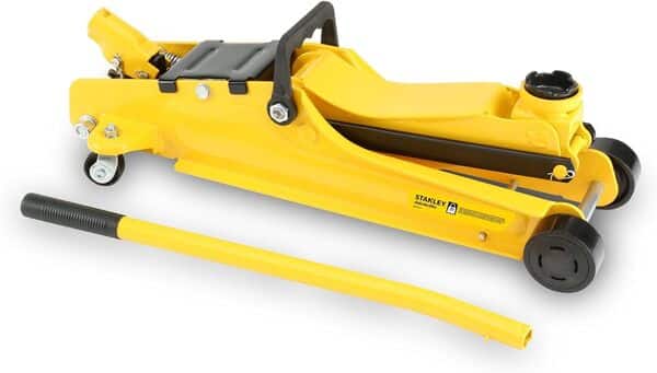 Stanley Voiture STMT81251-1 Cric, Jaune (Gris) & STMT81255-1 Paire de chandelles, Noir