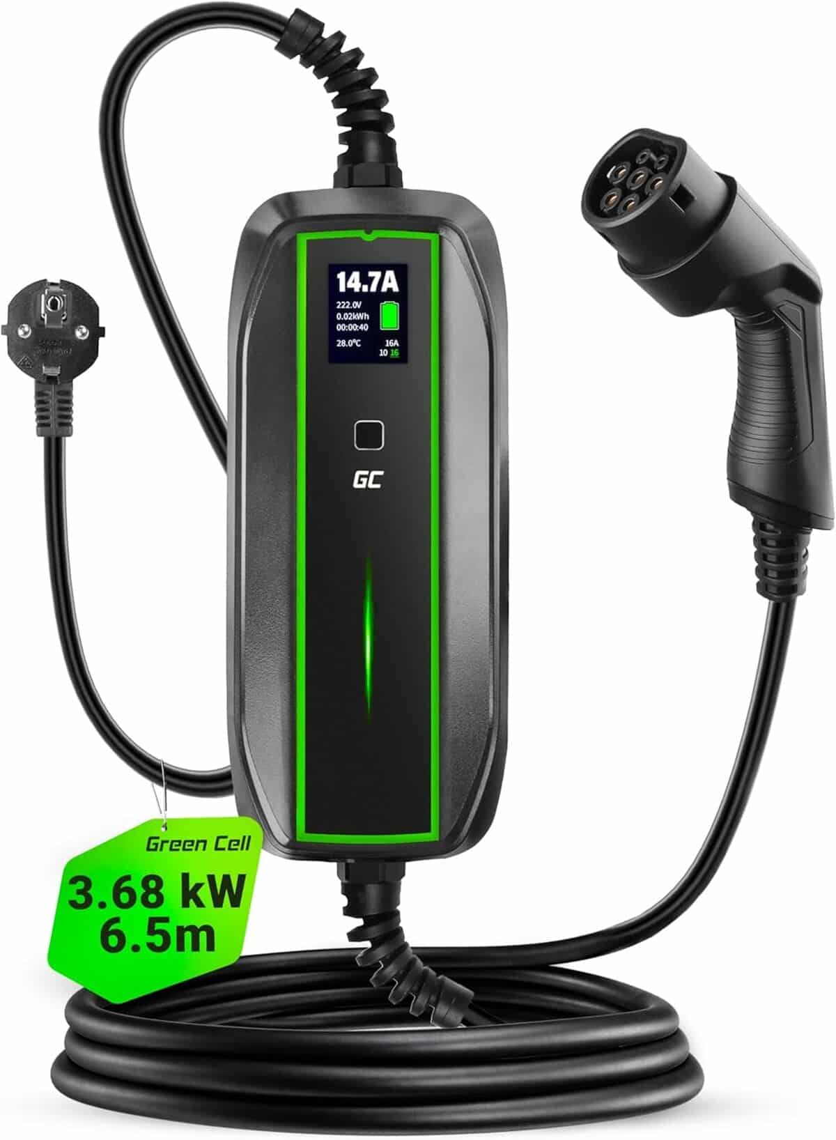 Essai : chargeur voiture électrique green Cell EV 3, 68 kW