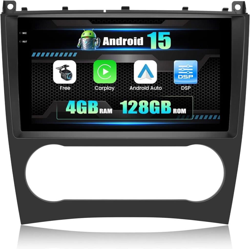 Test : autoradio Camecho Android 15 pour Mercedes Benz avec écran 9