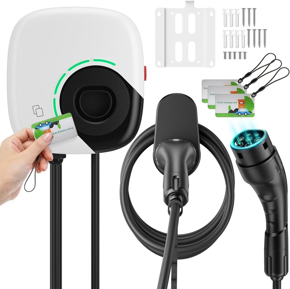 Test : borne de recharge EVJUICION 7, 4 kW avec écran numérique