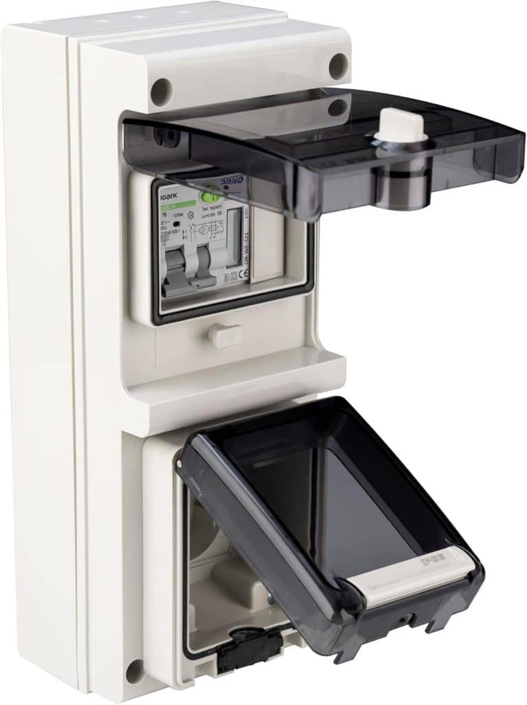 Test de la prise de courant pour voiture électrique IP66