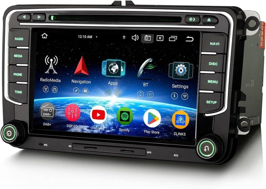 Test de l'autoradio Erisin 8-cœur Android 14 GPS pour VW et Seat