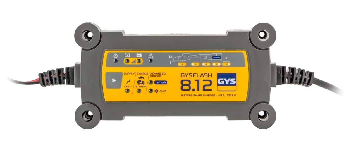 Test du chargeur de batterie intelligent GYS GYSFLASH 8.12 8A