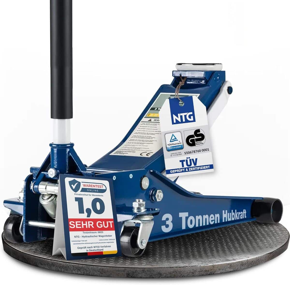 Test du cric hydraulique NTG 3T Lowliner pour SUV et voitures surbaissées