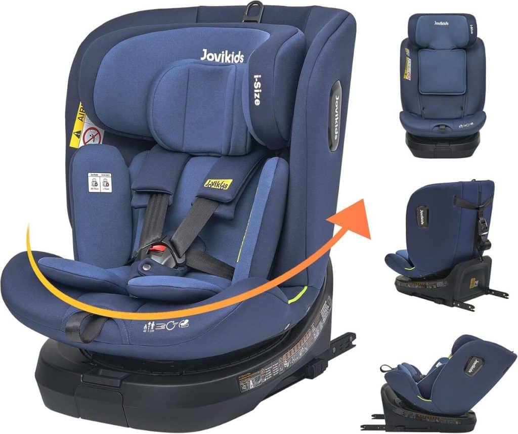 Test : jovikids siège auto pivotant 360° pour bébé et enfant