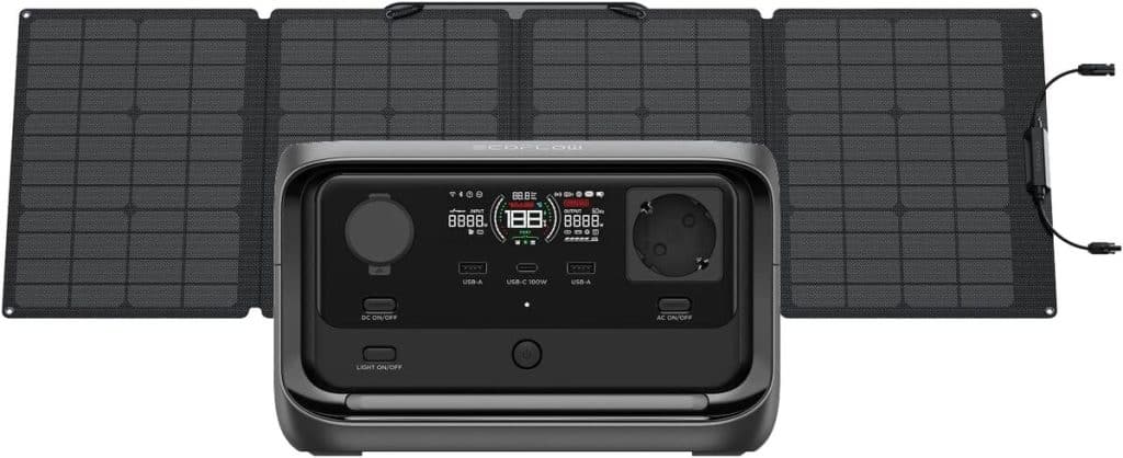 Test : station électrique EF ECOFLOW RIVER 3 Plus avec panneau solaire