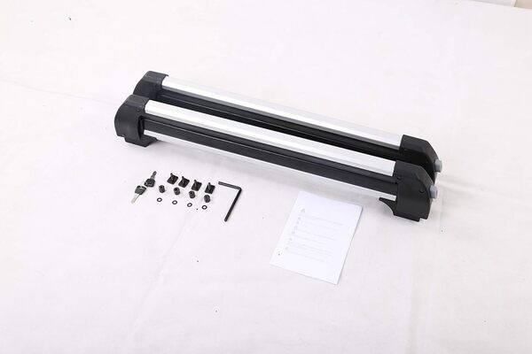 VDP Porte-skis S4 4 paires de skis + barres de toit CRV107A compatible avec Mercedes GLC 5 portes à partir de 2015