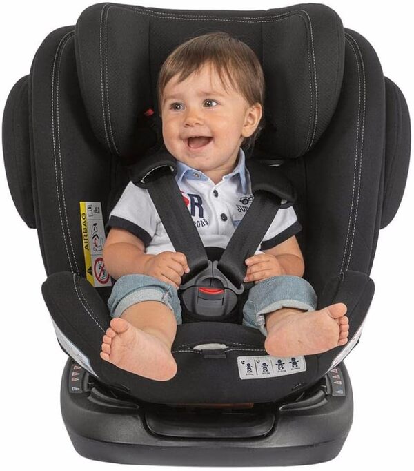Chicco Unico Plus, Siège Auto Bébé ISOFIX Rotatif à 360° et Inclinable 0-36 kg, Groupe 0+/1/2/3 de 0 à 12 ans, Pivotant, Appui-Tête Réglable, Protection Latérale et Réducteur pour Bébé, 1 Unité