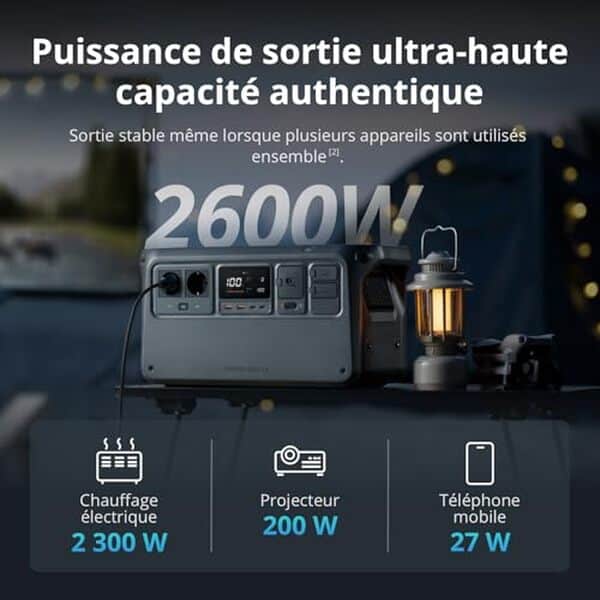 Découvrez la puissance et la vitesse exceptionnelles de la station électrique DJI Power 1000 V2. Idéale pour les besoins énergétiques modernes, elle combine innovation et efficacité.