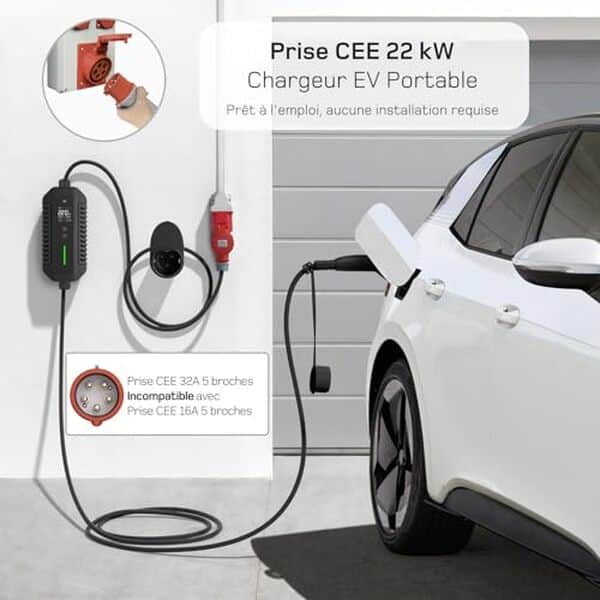 Découvrez notre analyse complète du chargeur voiture électrique 22 kW triphasé de 7 m : performance, efficacité et caractéristiques essentielles pour une charge rapide et sécurisée.