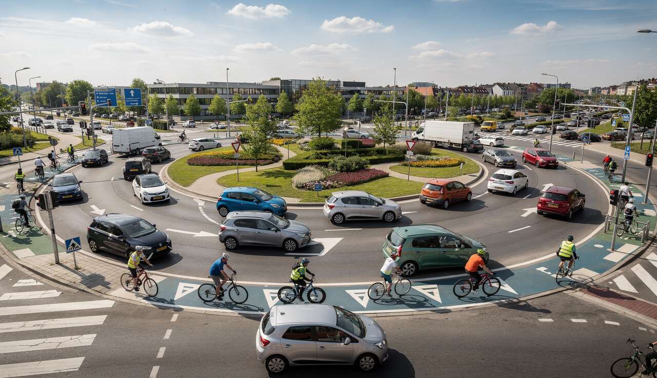 Comment appliquer les règles de priorité dans un rond-point ?