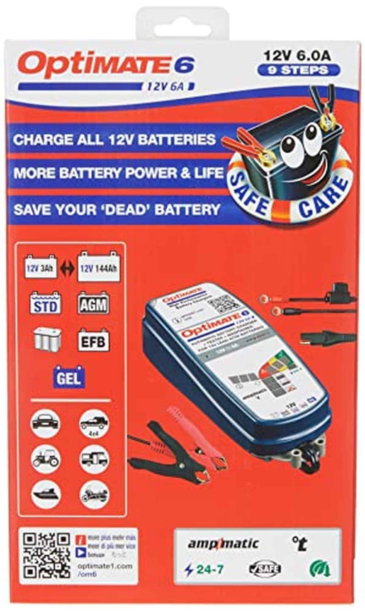 Test : chargeur TecMate OptiMate 6 Ampmatic 12V 5A