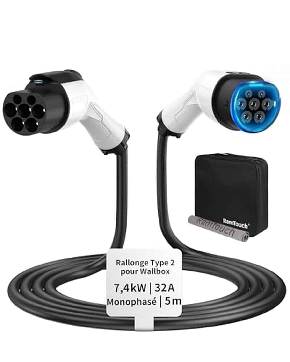 Test du câble de rallonge RamTouch 32 A pour VE et PHEV