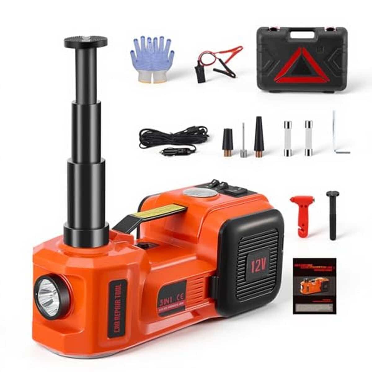 Test du cric électrique 5T avec pompe et LED